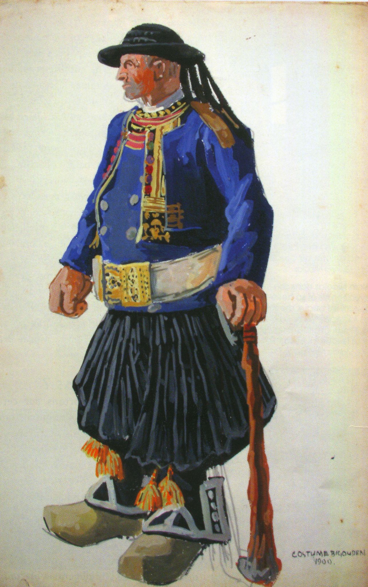 Portait d'Alain Nicolas par Frederic Back